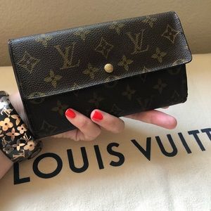 Louis Vuitton Brown Monogram Wallet Porte Tresor